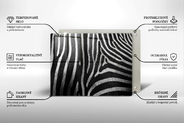 Osłona płyty indukcyjnej Paski zebra