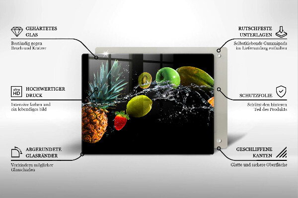 Osłona płyty indukcyjnej Owoce w wodzie