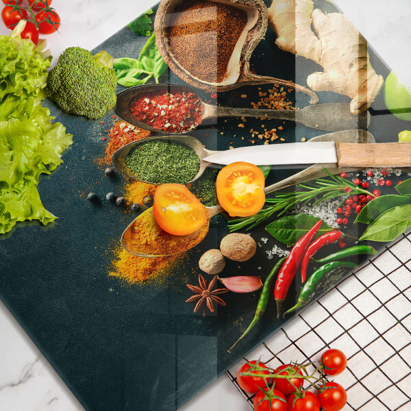 Osłona ściany przy kuchence gazowej Kuchenne przyprawy łyżki