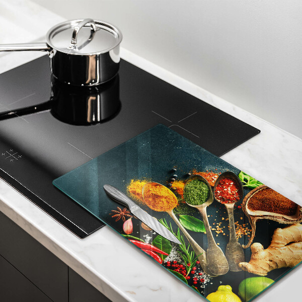 Osłona ściany przy kuchence gazowej Kuchenne przyprawy łyżki