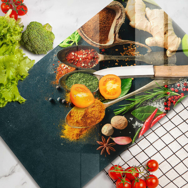 Osłona ściany przy kuchence gazowej Kuchenne przyprawy łyżki