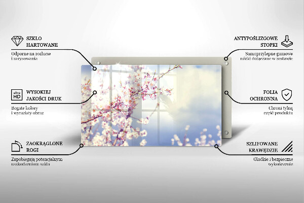 Osłona płyty indukcyjnej Kwitnące drzewo