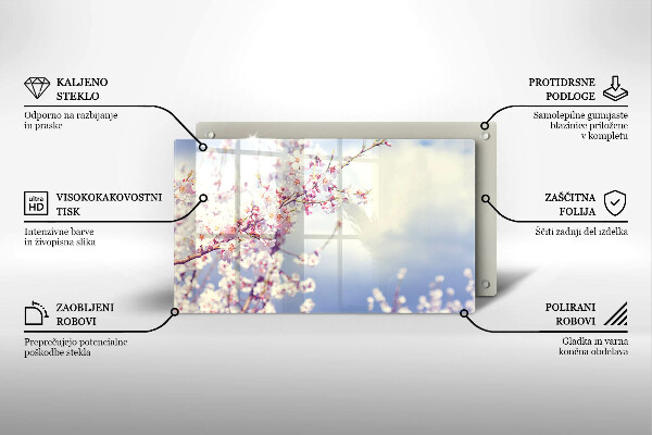 Osłona płyty indukcyjnej Kwitnące drzewo