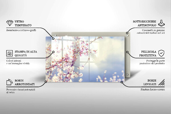 Osłona płyty indukcyjnej Kwitnące drzewo