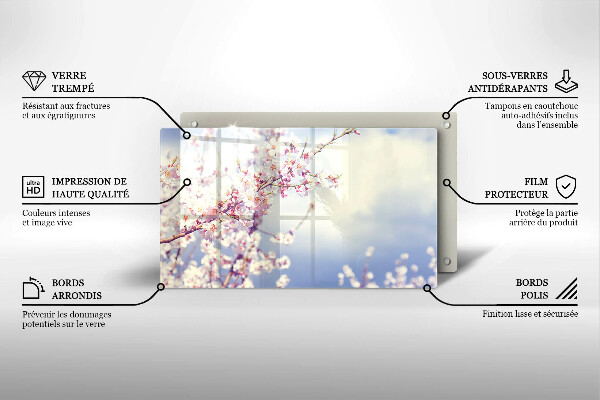 Osłona płyty indukcyjnej Kwitnące drzewo