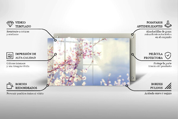 Osłona płyty indukcyjnej Kwitnące drzewo