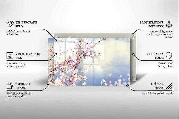 Osłona płyty indukcyjnej Kwitnące drzewo