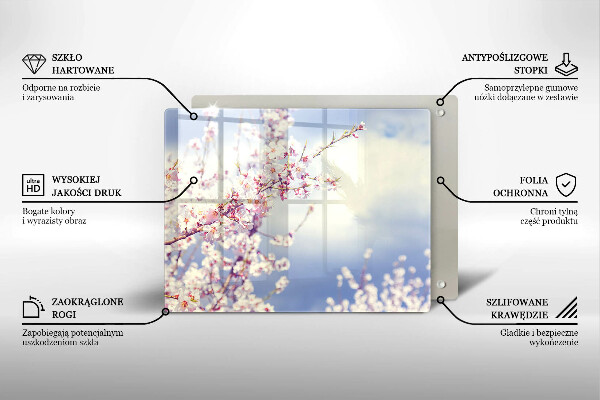 Osłona płyty indukcyjnej Kwitnące drzewo