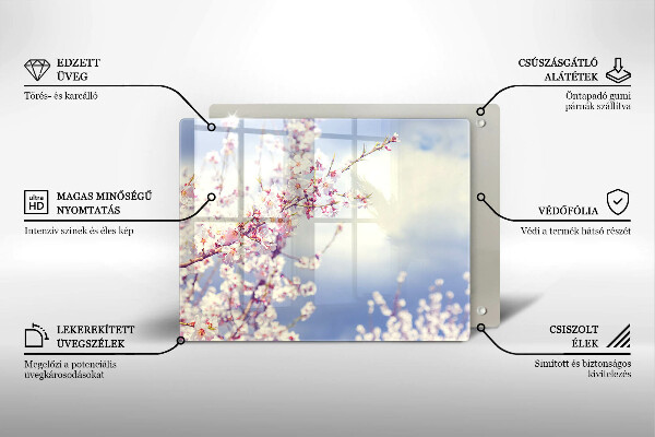 Osłona płyty indukcyjnej Kwitnące drzewo