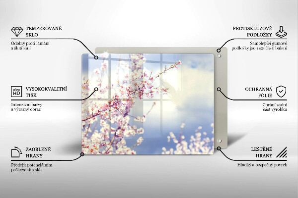 Osłona płyty indukcyjnej Kwitnące drzewo