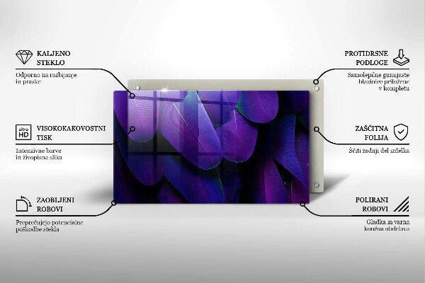 Osłona płyty indukcyjnej Neonowe pióra