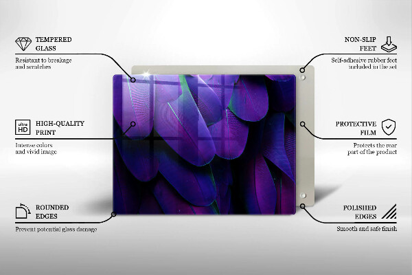 Osłona płyty indukcyjnej Neonowe pióra