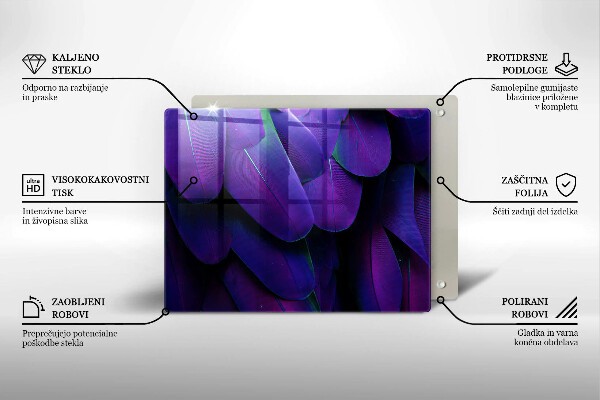 Osłona płyty indukcyjnej Neonowe pióra