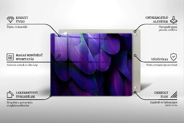 Osłona płyty indukcyjnej Neonowe pióra