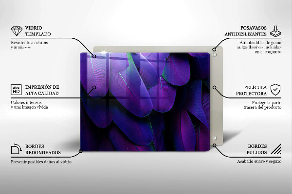 Osłona płyty indukcyjnej Neonowe pióra