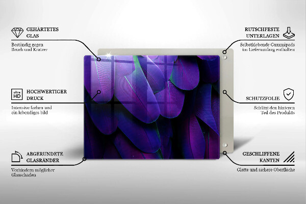 Osłona płyty indukcyjnej Neonowe pióra