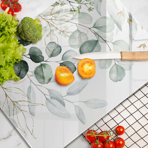 Osłona płyty indukcyjnej Malowane rośliny