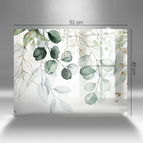 Osłona płyty indukcyjnej Malowane rośliny