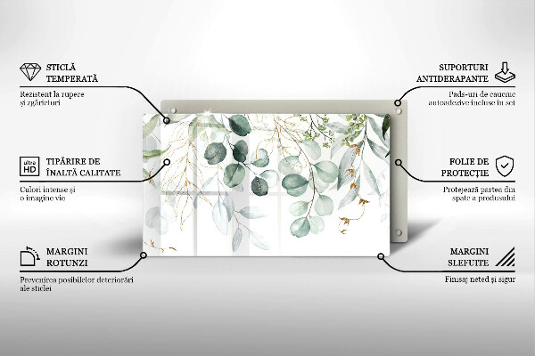 Osłona płyty indukcyjnej Malowane rośliny