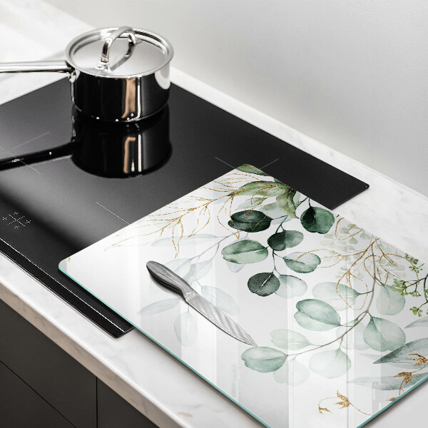 Osłona płyty indukcyjnej Malowane rośliny