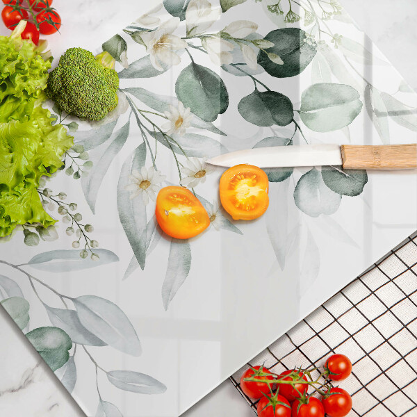 Osłona płyty indukcyjnej Akwarelowe rośliny