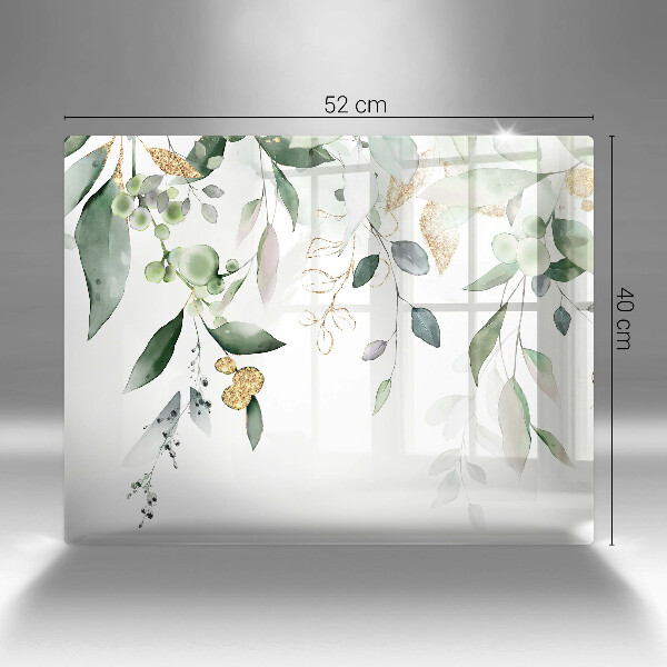 Osłona płyty indukcyjnej Akwarelowe liście