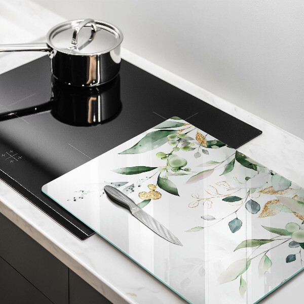 Osłona płyty indukcyjnej Akwarelowe liście
