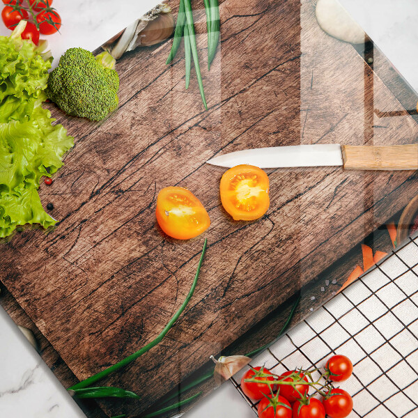 Osłona ściany przy kuchence gazowej Drewniana deska kuchenna