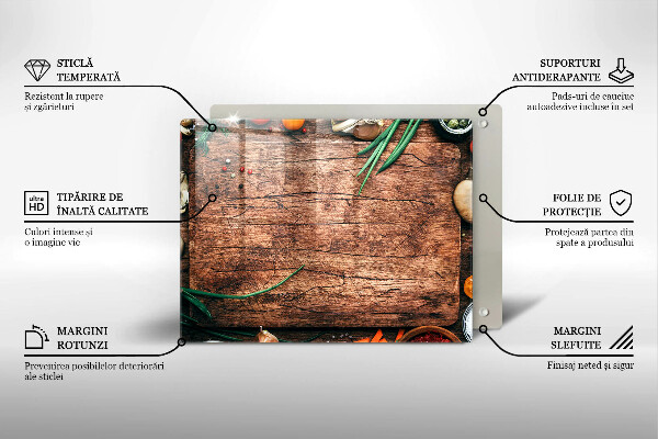 Osłona ściany przy kuchence gazowej Drewniana deska kuchenna