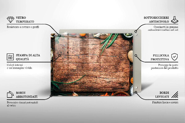 Osłona ściany przy kuchence gazowej Drewniana deska kuchenna