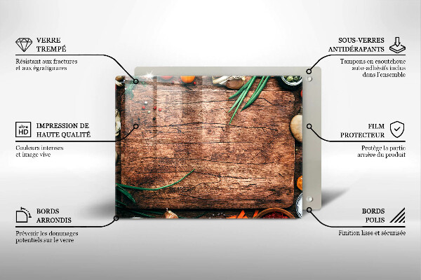 Osłona ściany przy kuchence gazowej Drewniana deska kuchenna