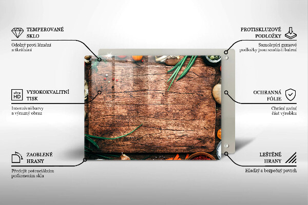 Osłona ściany przy kuchence gazowej Drewniana deska kuchenna