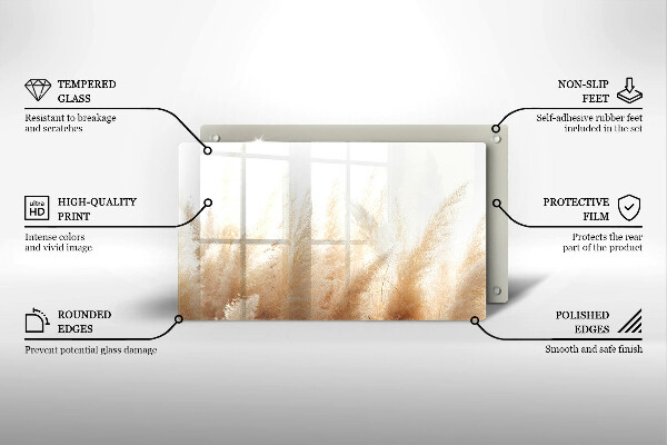 Osłona ściany przy kuchence gazowej Trawa pampasowa