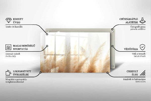 Osłona ściany przy kuchence gazowej Trawa pampasowa