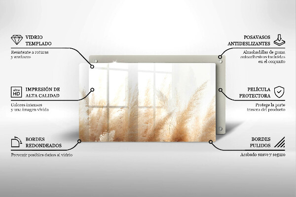 Osłona ściany przy kuchence gazowej Trawa pampasowa
