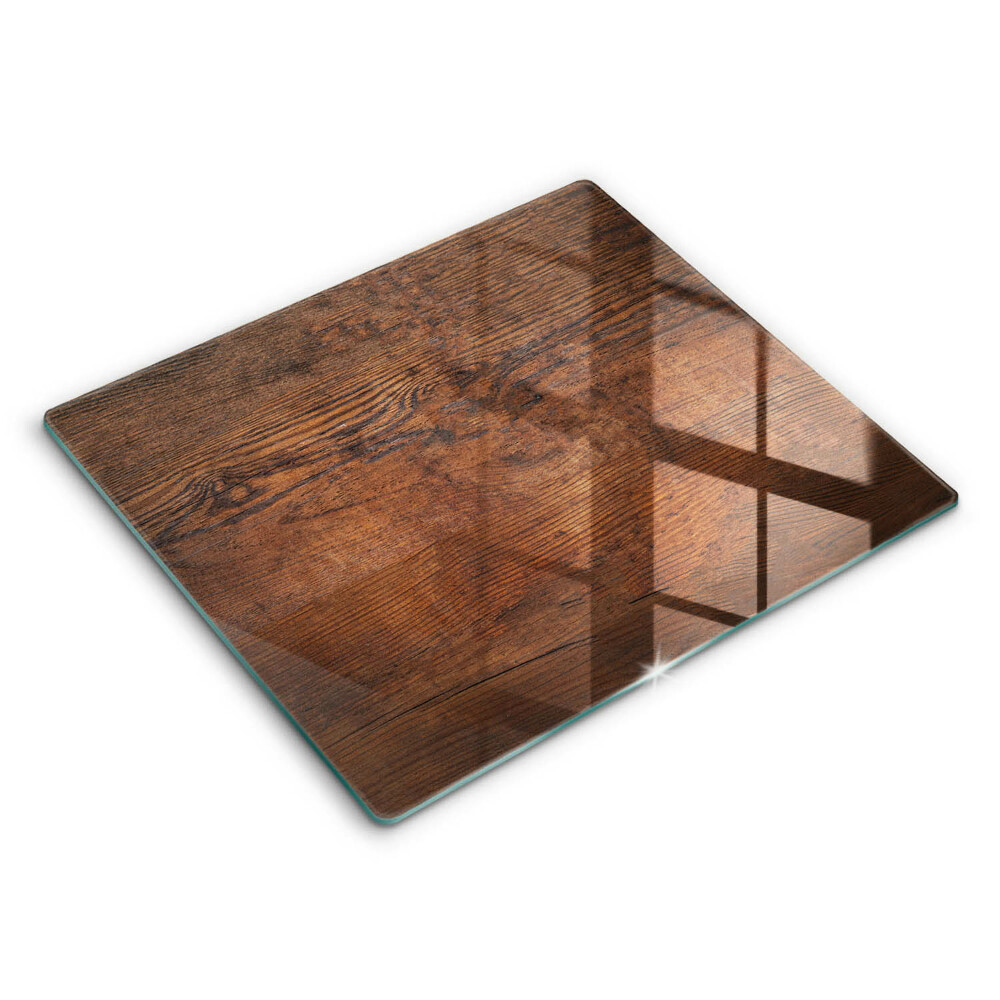 Płyta ochronna na kuchenkę Ciemne drewno deska