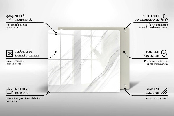 Płyta ochronna na kuchenkę Delikatny marmur