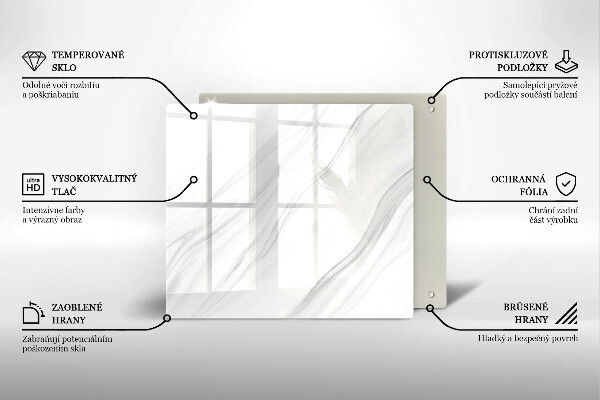 Płyta ochronna na kuchenkę Delikatny marmur