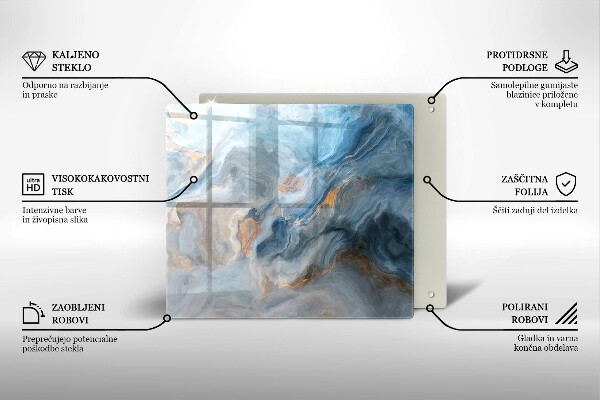 Osłona ściany przy kuchence gazowej Tekstura marmuru