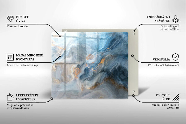 Osłona ściany przy kuchence gazowej Tekstura marmuru