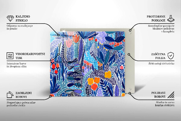 Osłona ściany przy kuchence gazowej Malowana łąka