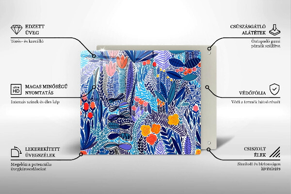 Osłona ściany przy kuchence gazowej Malowana łąka