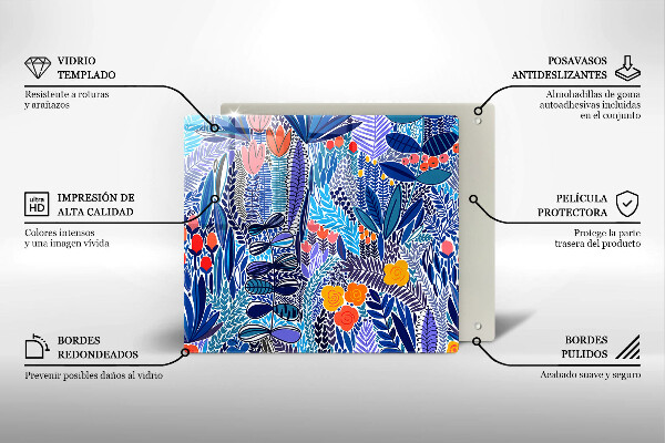 Osłona ściany przy kuchence gazowej Malowana łąka