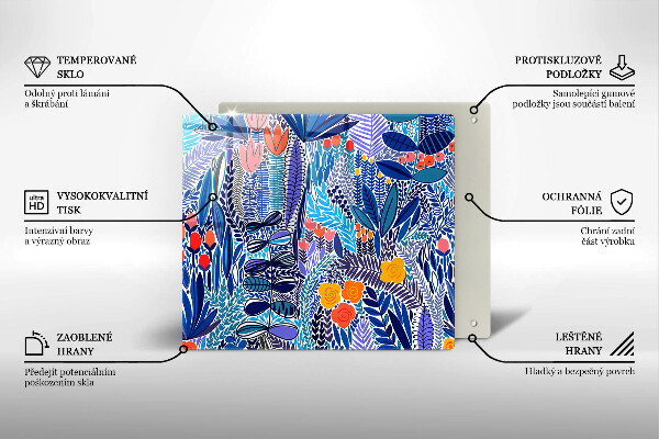 Osłona ściany przy kuchence gazowej Malowana łąka