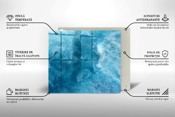 Osłona ściany przy kuchence gazowej Błękitna woda