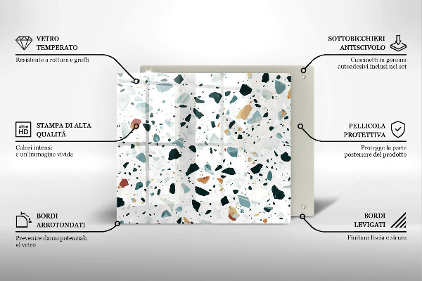 Osłona ściany przy kuchence gazowej Jasny kamień gres