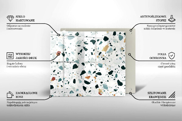 Osłona ściany przy kuchence gazowej Jasny kamień gres