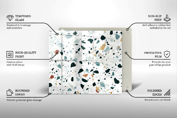 Osłona ściany przy kuchence gazowej Jasny kamień gres