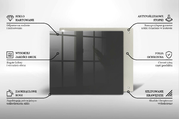 Osłona do płyty indukcyjnej Kolor szary