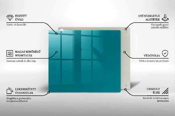 Osłona do płyty indukcyjnej Kolor turkusowy